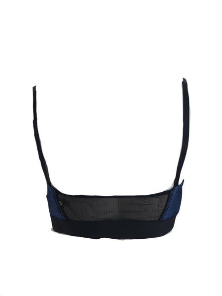 TEREZ Women's Blue Heathered Royal Sports Bra #4190299 Large NWT