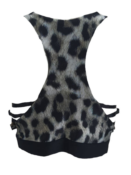 TEREZ Women's Multicolor Snow Leopard Sports Bra #24158372 NWT