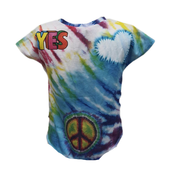 TEREZ Girl's Multicolor Lol Tie Dye T-Shirt #3110379505 Medium NWT
