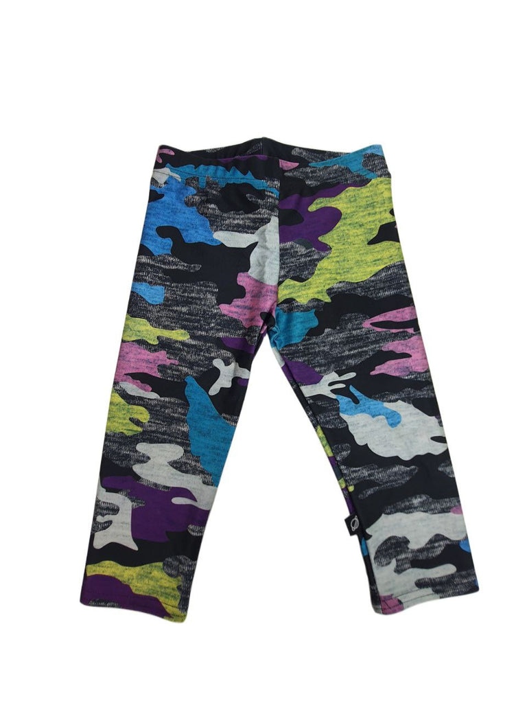 TEREZ Girl's Multicolor Camo Leggings #50379515 Medium NWT