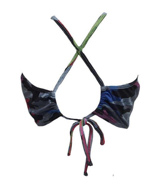 TEREZ Girl's Multicolor Bikini Sports Bra #16406104815 16 NWT