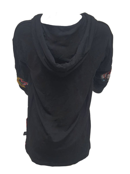 TEREZ Girl's Black Emoji Hoodie #3930193514 Large NWT