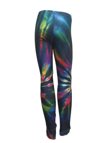 TEREZ Girl's Multicolor Classic Tie Dye Leggings #401799314 NWT