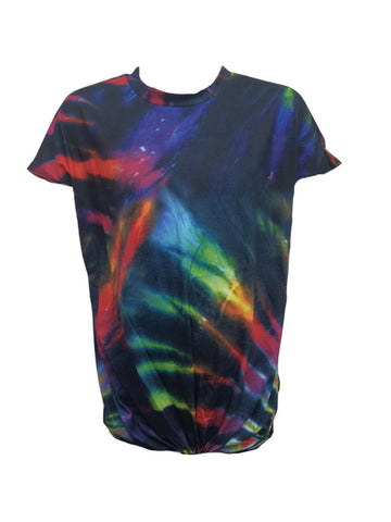 TEREZ Girl's Multicolor Tie Dye T-Shirt #311018572 Large NWT