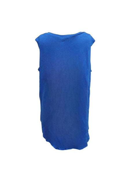 TEREZ Girl's Blue Rayon Tank Shirt #11897917 XL NWT