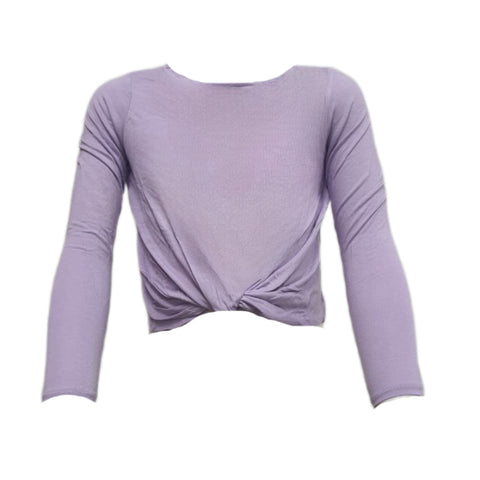 TEREZ Girl's Lilac Rayon T-Shirt #333984025 Medium NWT