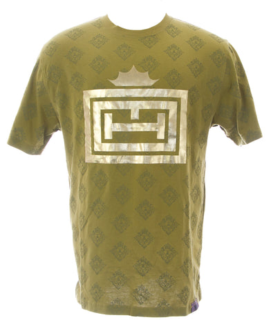 THUG Men's Bronze Green Golden Crown Crew Neck T-Shirt #12207 NEW