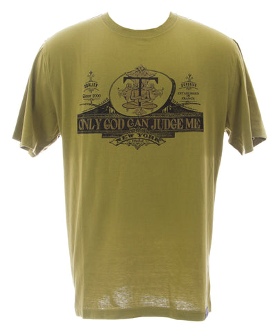THUG Men's Bronze Green Guaranteed Fresh Cotton Crew Neck Shirt #12307 NEW