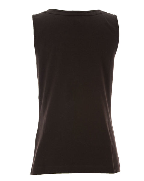 Joan Vass Women's Mesh Tank Top Earth Brown