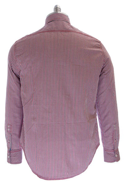 Canterbury of New Zealand Firecracker Red Plaid Button-up Shirt NE43708 $115 NEW