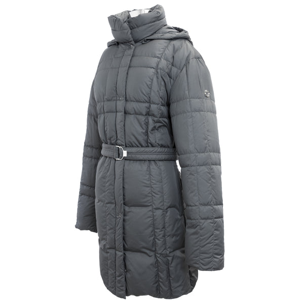 CBY Meteorite Grey Down Water Block Long Puffer Amelie Coat M7L1190 $502 NWT