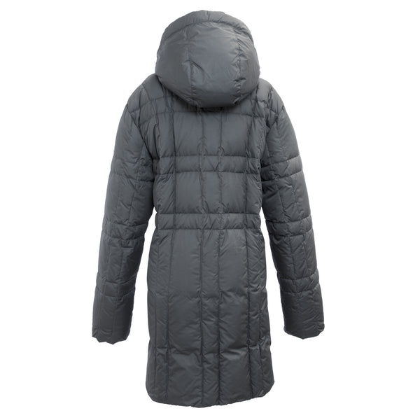 CBY Meteorite Grey Down Water Block Long Puffer Amelie Coat M7L1190 $502 NWT