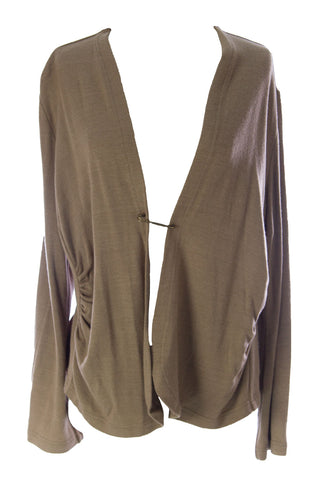 Lunn Women's Citadin Long Sleeve Ruched Cardigan 4 (XL) Chicoree