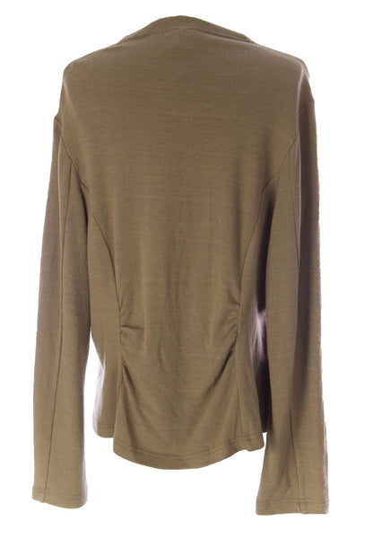 Lunn Women's Citadin Long Sleeve Ruched Cardigan 4 (XL) Chicoree