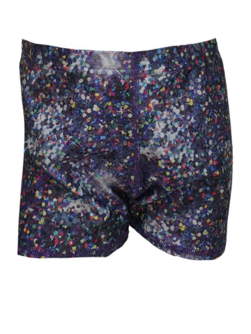 TEREZ Girl's Blue Night Sparkle Shorts #40001941 16 Years NWT
