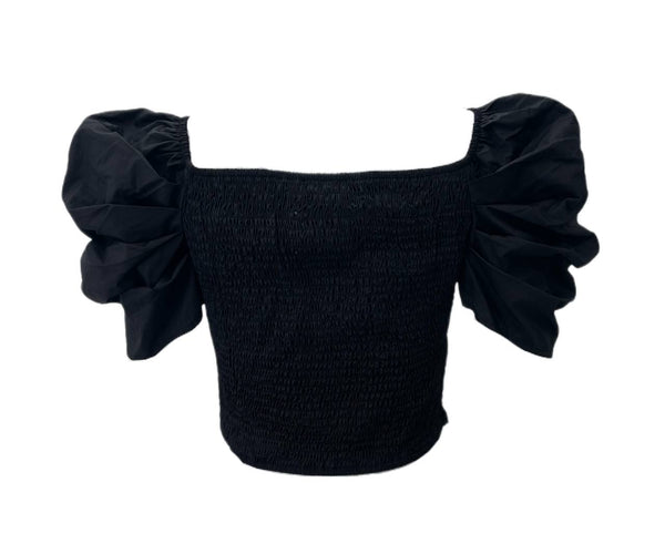 LOST IN LUNAR Women's Black Lucy Crop Top Size S NWT