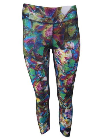 TEREZ Women's Multicolor Metallic Crystal Leggings #424027702 Small NWT