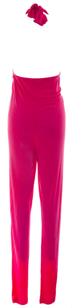 DIESEL Women's Hot Pink Jopy Tuta Halter Jumpsuit #00C8NI NEW