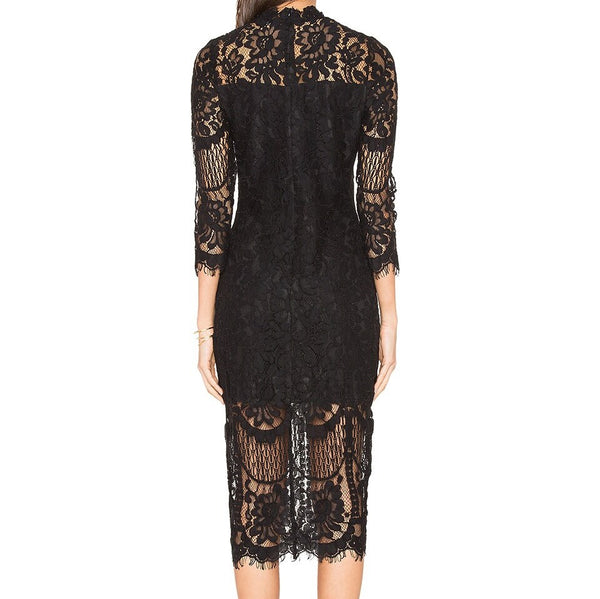 YUMI KIM Women's Black Leading Lady Dress #DR17116 NWT