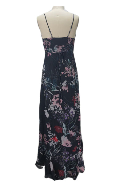 YUMI KIM Women's Misty Buquet Black Cross Roads Maxi Dress #DR17407m XXS NWT