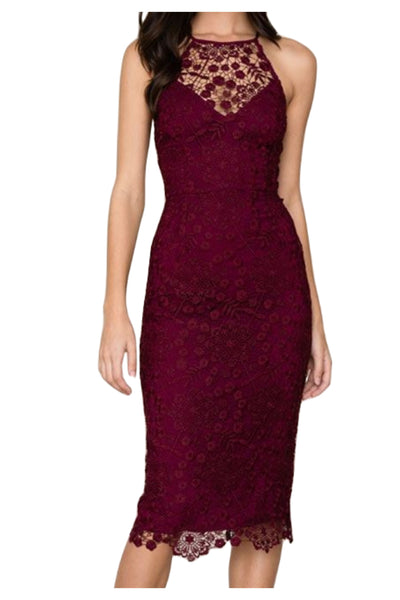 YUMI KIM Women's Crimson She's Mine Lace Dress #DR17510 XS NWT