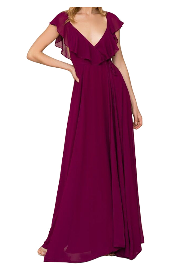 YUMI KIM Women s Burgundy Full Bloom Maxi Dress DR18137m NWT