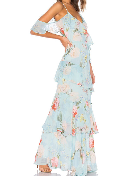 YUMI KIM Women's Forever Yours Jade Hearts Desire Maxi Dress #1816m Medium NWT