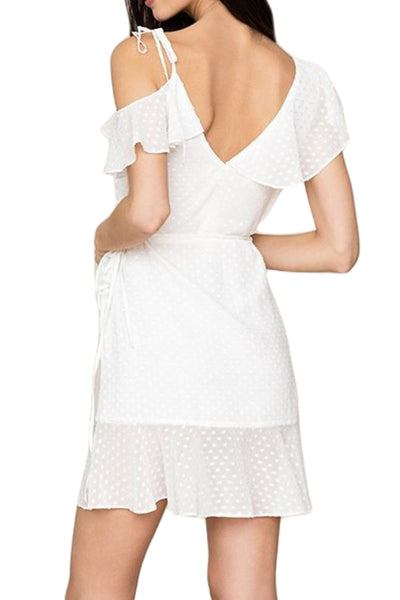 YUMI KIM Women's Swiss Doy White Sheer Bliss Dress #DR18166/218 XS NWT