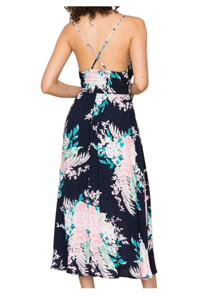 YUMI KIM Women's Mystic Floral Navy Lovers Rock Dress #DR18381/218 XS NWT