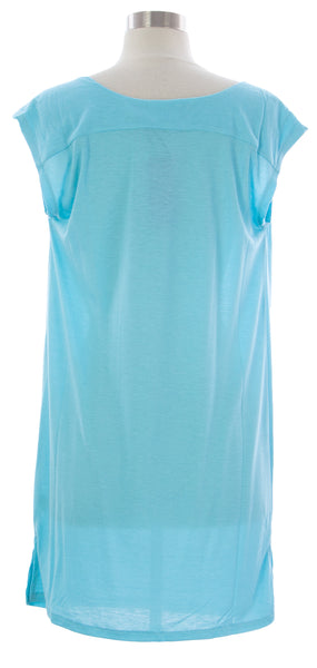 NAILA Women's Blue Cowl Neck Halaya Dress Dre2BLU $110 NEW