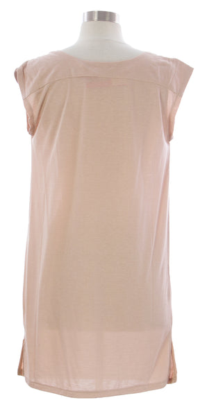 NAILA Women's Light Brown Cowl Neck Halaya Dress Dre2LBR $110 NEW