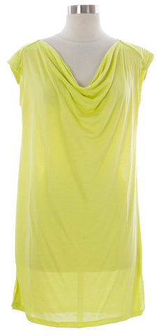 NAILA Women's Yellow Cowl Neck Halaya Dress Dre2YLW $110 NEW