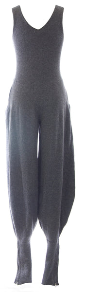 DIESEL Women's Grey Tuta Harem Leg Wool Sleeveless Jumpsuit #00AE9Q NEW