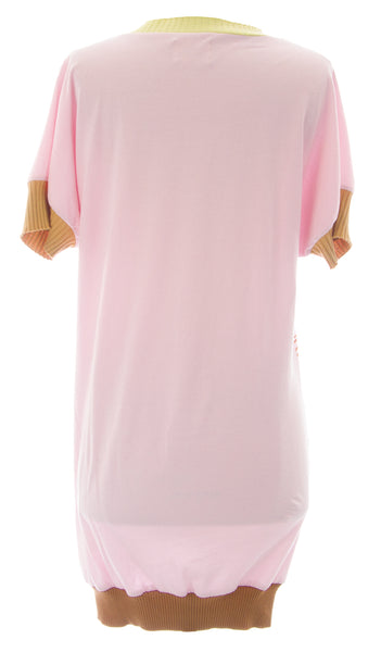 ETERNAL CHILD Women's Multi Graphic Short Sleeve V-Neck Tunic NEW