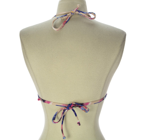 ZINKE Women's Pop Floral Print Electric Eel Bikini Top $66 NEW