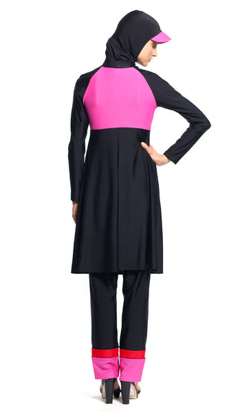 MODEST SEA Emma 3-Pc Full Coverage Swimsuit Burkini 11012 $267 NEW