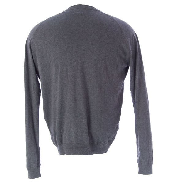ETIQUETA NEGRA Men's Light Gray Melange Crewneck Sweater ENHS10 $380 NEW