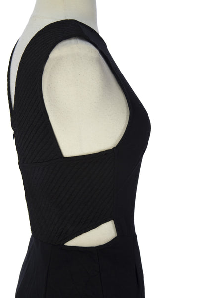 SURFACE TO AIR Women's Black Quilted Cut-out Ezia Dress $340 NEW