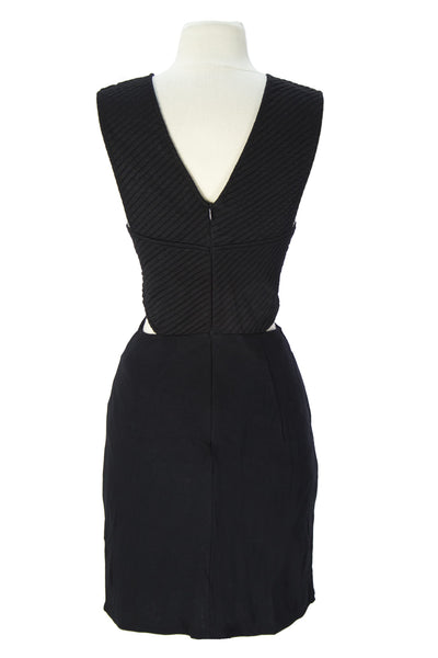 SURFACE TO AIR Women's Black Quilted Cut-out Ezia Dress $340 NEW