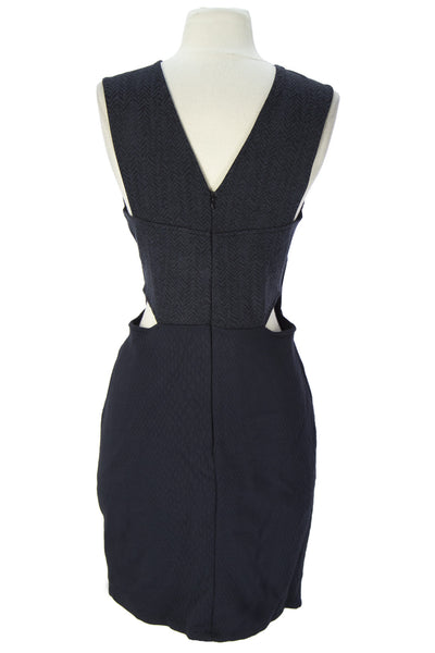 SURFACE TO AIR Women's Black Printed Cut-out Ezia Dress $295 NEW