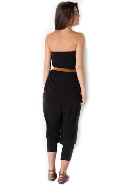 SURFACE TO AIR Women's Black Free Rise Overall Romper $368 NEW