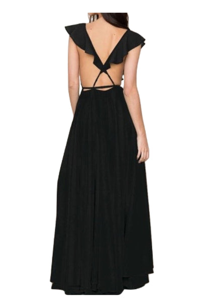 YUMI KIM Women's Black Full Bloom Maxi Dress #DR18137m/268 Small NWT