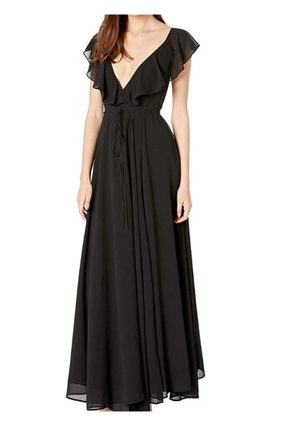 YUMI KIM Women's Black Full Bloom Maxi Dress #DR18137m/268 Small NWT