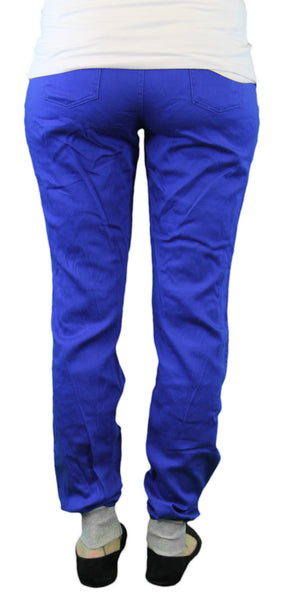 9 Fashion Maternity Gadar Blue Low-Panel Pants Sz S $88 NWT