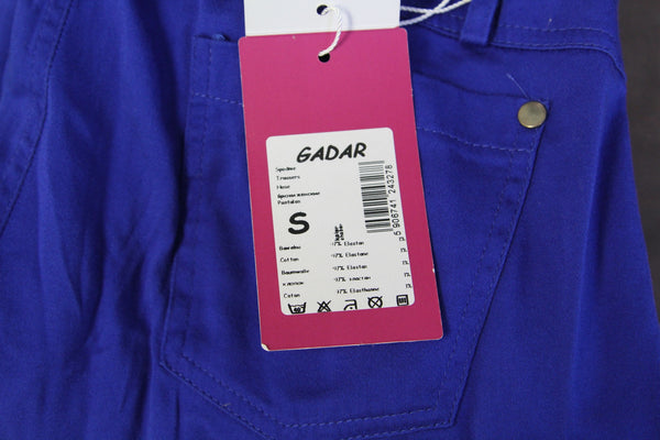 9 Fashion Maternity Gadar Blue Low-Panel Pants Sz S $88 NWT