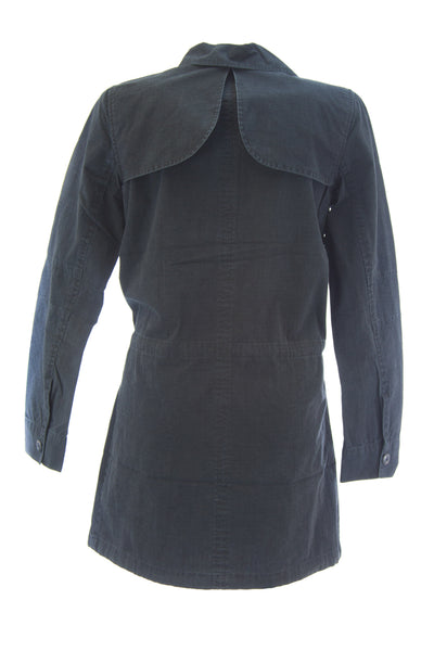 DOLCE VITA Women's G.I. Navy Blue Cotton Drawstring Military Jacket $209 NEW