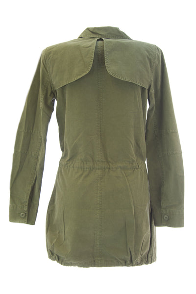 DOLCE VITA Women's G.I. Olive Green Cotton Drawstring Military Jacket $209 NEW