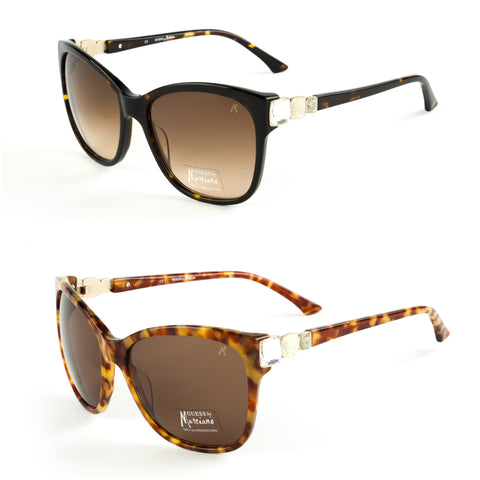GUESS by Marciano Square Cateye Sunglasses w/ Swarovski Crystal GM651 NEW