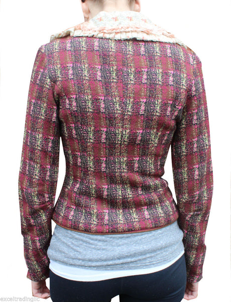 CUSTO BARCELONA Women's Gold Corse Lace Trim Jacket RT592305