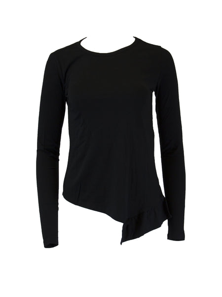 Grey State Long Sleeve Asymmetric Clover Tee NEW